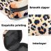 Leopard Print Menstrual Cup Pouch and Pad Bag - Portable Storage for Feminine Hygiene Products | Color 8 - Buy Online on GoSupps.com
