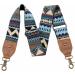 Purse Strap  2" Cowhide Head Wide Shoulder Strap Adjustable Replacement Retro Jacquard Embroidery Multi-Pattern Crossbody Bag Straps for Handbag Crossbody Bags Shoulder Bags(Retro Ethnic Green) - Buy Online on GoSupps.com