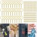 PAXCOO Keychain Rings for Crafts - 100Pcs Gold Split Key Rings, Jump Rings & Screw Eye Pins Kit for Resin Keychain Making - Buy Online on GoSupps.com