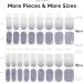NAILOG Semi Cured Gel Nail Strips 34 pcs Salon-Quality Gel Nail Stickers Long Lasting Nail Wraps for Women with Soft Gel Finish Vintage Print & Silver Glitter (Snow Rain) - Buy Online on GoSupps.com