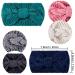 Whaline 6 Pieces Knit Headbands Winter Ear Warmers Twisted Elastic Turban Head Wraps with Bow Knot Hair Band Accessories Hair Scrunchies Scarves for Women Girls (Blue Pink Colors) - Buy Online on GoSupps.com