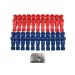 Foosball figures Mastercup 22 pieces complete with screws and nuts