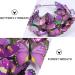 Beaupretty Butterfly Headband - Adjustable Floral Garland Wreath for Weddings & Photos | White & Purple Hair Crown - Buy Online on GoSupps.com