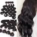 Natural Black Synthetic Body Wave Hair Bundles - 4 Bundles, 280g - Heat Resistant Fiber, Soft as Human Hair - Hair Extensions for Black Women - Buy Online on GoSupps.com