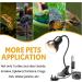 Luxvista 25W Tortoise Heat Lamp with 360 Rotatable Clip | UVA UVB Basking Light for Reptiles | Ideal for Turtle, Lizard, Snake, Aquarium | 2 Bulbs Included - Buy Online on GoSupps.com