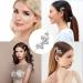 Diamante Hair Clips for Women Silver Hair Clips Bridal Hair Clip Leaf Wedding Hairpin Girls Hair Barrettes Wedding Hair Clips Valentine's Day Birthday Gifts - Buy Online on GoSupps.com