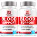 (2 Pack) Trusted Relief Blood Support Capsules - Official TrustedRelief Blood Support Vitamin Pills Natural Trusted Relief Advanced Premium Formula Wellness & Overal Health 120 Capsules For 2 Months