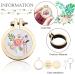 ZOCONE 40 Pack Mini Embroidery Hoops - Small Round Wood Hoops for DIY Pendant Embroidery and Jewelry Making - Buy Online on GoSupps.com