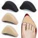 WLLHYF 2 Pairs Soft Sponge Adjustable Shoe Filler  Big Toe Plug Foot Brace Shoe Pads Unisex Shoe Too Big Inserts for High Heel Women Relief Foot Pain Reusable Make Big Shoes Fit Skin+black-2 Pairs