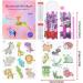 Sinceroduct 5D Diamond Painting Stickers Kits for Kids - DIY Cartoon Diamond Painting by Numbers - 18Pcs Cute Insect and Animal Designs - Arts and Crafts Stick Paint with Diamonds - Buy Online on GoSupps.com