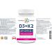 Optimal Bone & Teeth Support D3 + K2 180 Softgels - Optimal Absorption with Organic Coconut Oil Base MK7 K2 Vitamin for Bone & Heart Health Inspiring Wellness with D3K2 Vitamins 3rd Party Tested - Formulated & Made in Canada - Buy Online on GoSupps.com