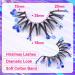 Glitter Lashes Christmas 5 Styles Mixed False Eyelashes - Dramatic Glitter Colored Faux Mink Strip Lashes Pack - Buy Online on GoSupps.com