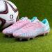 LEOCI Unisex Soccer Cleats Firm Rugby Boots 4.5 Pink-Aquamarine - Men's and Women's Outdoor Football Shoes - Buy Online on GoSupps.com