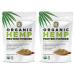 Earth Circle Organics Hemp Powder, Lab Tested 100% Gluten Free, Plant Based & Vegan Protein Powder - Perfect for Keto Diets, Meal Replacement Shakes, Sport Preworkout and Post Workout - 8 oz - 2 Pack 8 Ounce (Pack of 2)