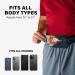Unisex Slim Running Belt for All Phones - Black | Lightweight Waist Pack for Runners and Workout Gear - Buy Online on GoSupps.com