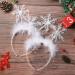 Lurrose Christmas Snowflakes Hair Band Set - 2 Piece Feather Headdress for Holiday Parties & Gifts - Buy Online on GoSupps.com