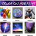 ABEIER Iridescent Acrylic Paint Set - 18 Chameleon Colors - 2oz/60ml Bottles - Non-Toxic, High Viscosity Paint for Rocks, Crafts, Canvas, Wood, Fabric, Ceramic & Stone - Buy Online on GoSupps.com