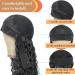 26 Inch Black Water Wave Headband Wig | Synthetic Curly Half Wig with Headband Attached | 180% Density for Daily Wear - Buy Online on GoSupps.com