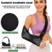 Arm Sling Shoulder Injury Immobilizer for Men & Women - Medical Support Brace for Rotator Cuff Clavicle Fracture Post-Surgery | Medium Size Black - Buy Online on GoSupps.com