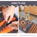 Buy Ieuumler Sniffing Carpet Dog Training Mat - Washable Feed Mat for Stress Relief & Natural Feeding | FC009 Gray & Orange - Buy Online on GoSupps.com