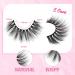 Goddvenus False Eyelashes Natural Look Eye Lashes Wispy CC Curl Russian Eyelashes Cotton Band Strip Lashes That Look Like Extensions Fake Eye Lashes Pack 5 Pairs wispy lashes - Buy Online on GoSupps.com