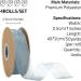 Vitalizart 4 Rolls Silver Grey Organza Ribbon 1 x 50Yd - Ideal for Gift Wrapping, Wedding Invitations, Bridal Bouquets & More - Buy Online on GoSupps.com