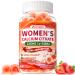 Calcium Supplements for Women Gummies: Organic Chewable Sugar Free Vegan Calcium 1200 mg with Vitamin D3 K2 B6 B12 Mineral Magnesium Zinc Citrate - for Womens Immune Overall Health(60Count) Strawberry 60 Count (Pack of 1)