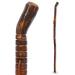 RMS Natural Wood Walking Stick - 55 Inch Handcrafted Wooden Hiking Stick - Assisting Men or Women with Disability or Limited Mobility (Grooved Handle, 55 Inch) Grooved Handle 55 Inch