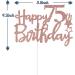 Tenhaisi Glittery Rose Gold Happy 75th Birthday Cake Topper Cheers to 75 Years Loved Birthday Anniversary Party Decoration Birthday Party Decoration - Buy Online on GoSupps.com