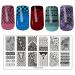 LiBiuty 6Pcs Nail Stamping Plates Sets with Dual Head Stamper & Scraper - DIY Nail Template Stamping Set 037 - Buy Online on GoSupps.com