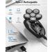 Buy Glatens 5-in-1 Electric Shaver for Men - IPX7 Waterproof Bald Head Shaver with 6 Rotating Heads & Beard Trimmer Kit - Type-C Charging & 5 Accessories - Buy Online on GoSupps.com