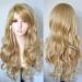 YEESHEDO 22 Blonde Wavy Curly Pastel Hair Wig for Women - Costume Cosplay Party Wig - Buy Online on GoSupps.com
