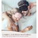 HiRui Silk Sleep Mask - 100% Natural Mulberry Silk Adjustable Light Blocking Eye Mask for Travel & Sleep - Ultra-Smooth Comfort (Black - Buy Online on GoSupps.com