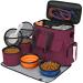 Pet bag approved by airlines weekend dog ice set for dogs and cats from airlines approved carrier organizer with multifunctional bags Rose Red Rosenrot