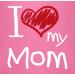 Shop Shirtracer Baby Bib - I Love My Mom in Pink | Perfect Gift for Newborns & Toddlers - Buy Online on GoSupps.com