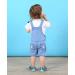KIDSCOOL SPACE Baby Denim Shortall 12-18 Months Blue-2035 - Buy Online on GoSupps.com