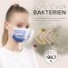 100 Small Disposable Face Masks - Made in Germany | CE Certified | Breathable 3-Layer Filter | Elastic Earloops | Rainbow Midnight Design - Buy Online on GoSupps.com