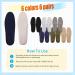 Handepo 6 Pairs Foam Insoles for Men - Breathable Shoe Inserts with Shock Absorption - 4mm Thick Cushion for Work Boots, Running Shoes, Sneakers - Fits Sizes 6.5-9.5 - Buy Online on GoSupps.com