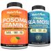 Nutrivein Premium Sea Moss Capsules & Vitamin C Supplement Bundle: High-Absorption Liposomal Vitamin C & Irish Sea Moss Capsules - Digestive Wellness Antioxidant Protection & Immune Support