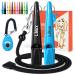 LIOLUX - 2 dog whistles with a clicker & 1 Lanyard - Professional training pipe with standardized frequency - dog whistle R tter R tter Refraction for dogs loud & clear (blue/black)