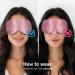 LitBear 100% 22 Momme Mulberry Silk Sleep Mask | 3D Contoured Eye Mask for Men & Women | Soft Breathable Adjustable Light-Blocking Sleeping Mask (Bean Pink - Buy Online on GoSupps.com