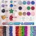 12 Jars Multi-Shaped Cosmetic Glitter | 12 Colors Body, Face, Hair Makeup | Party Beauty Shimmer (96g) - Buy Online on GoSupps.com