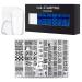 Hylotele nail stamps set - 10 pieces/set nail stamp panels with clear silicone stamps scraper flower geometrow for nail art stamp plates manicure art tool kit yztz -01