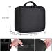 Portable Travel Makeup Case Organizer with Adjustable Dividers - Black - Buy Online on GoSupps.com