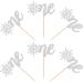 Ercadio 24 Pack Snowflake One Cupcake Toppers Silver Glitter Winter Snowflake 1st Cupcake Toppers Snowflake One Cupcake Picks for Baby Shower Christmas Theme Party Cake Decor Supplies D-one Silver - Buy Online on GoSupps.com