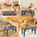 URPOWER Elevated Dog Bowls | Height Adjustable Raised Stand with 2 Stainless Steel Bowls | Non-Slip Stand for Small Medium Large Dogs and Pets | Grey - Buy Online on GoSupps.com