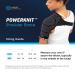 Copper Compression Shoulder Brace | PowerKnit Technology for Shoulder Pain Relief | Support Brace for Men & Women with Rotator Cuff Injuries - Large/XL - Buy Online on GoSupps.com