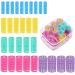 Aster 30 pieces of curlers set plastic curly winder hair rollers small hairdressing rolls self -preserved rolls without heat for diy hairdresser salon hair styling women 30 pieces - different sizes and colors