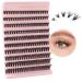 Poiuyoiu 40d false eyelashes extensions reusable fake lashes cluster lashes 8-16mm mixed length artificial eyelashes of course wispy individual eyelashes diy eyelashes extensions