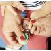 Rhoost Deluxe Baby Nail Clipper - Ergonomic Bamboo & Silicone Design for Infants & Toddlers - Teal - Buy Online on GoSupps.com